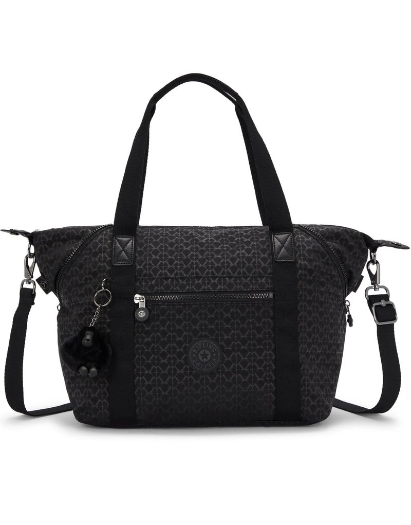 كيبلينغ حقيبة يد كبيرة بتوقيع فني مع حزام كتف قابل للإزالة - Image 1